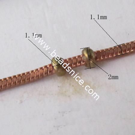 Brass Chain,2x1.1mm,Nicmkel-Free,Lead-Safe,