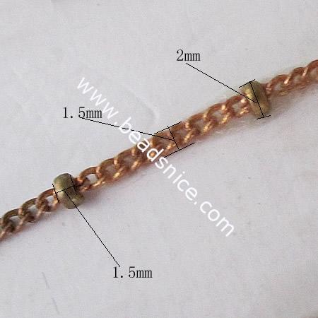 Brass Chain,1.5x2mm,Nicmkel-Free,Lead-Safe,