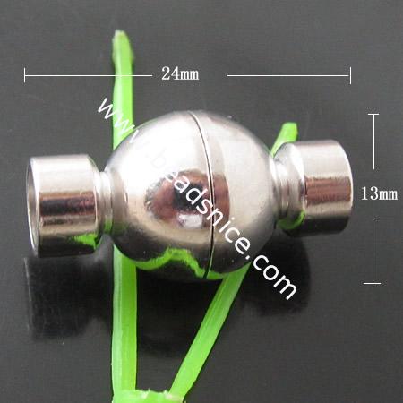 Brass Clasp,24x13mm,Nickel-Free,Lead-Safe,