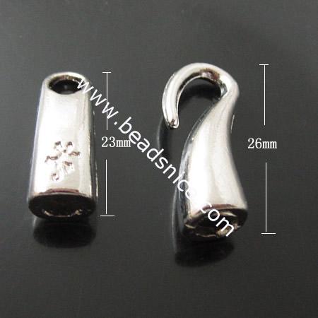 Zinc Alloy Clasp,26x23mm,Nickel-Free,Lead-Safe,