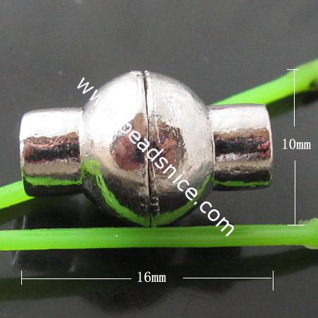 Zinc Alloy Clasp,16x10mm,Nickel-Free,Lead-Safe,