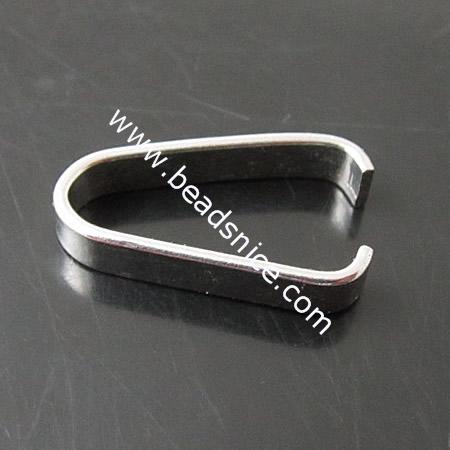 Stainless Steel Pendant Bail,10x17x3mm,