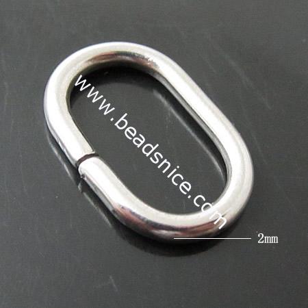 Stainless Steel Pendant Bail,21x14x2mm,