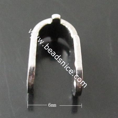 Stainless Steel Pendant Bail,5x9x6mm,