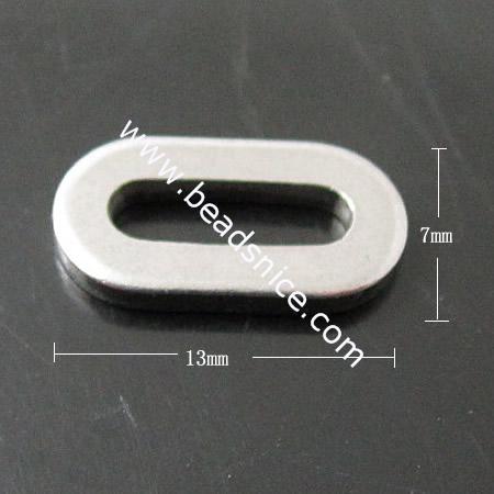 Stainless Steel Jump Ring,13x7x1.5mm,