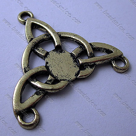 Zinc Alloy Pendant, 32x33mm,Hole About:2.5mm,Nickel-Free,Lead-Safe,