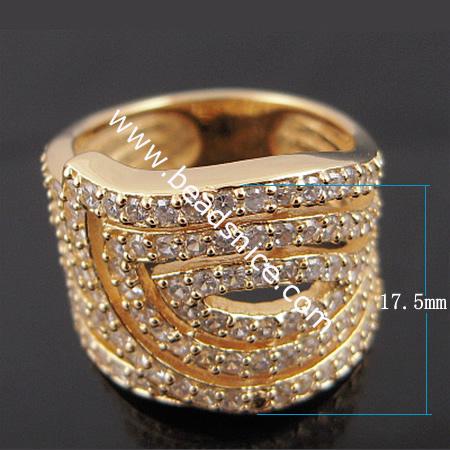 Sterling Silver  Finger Ring,17.9x17.5mm,