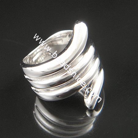 Sterling Silver  Finger Ring,24x17.5mm,