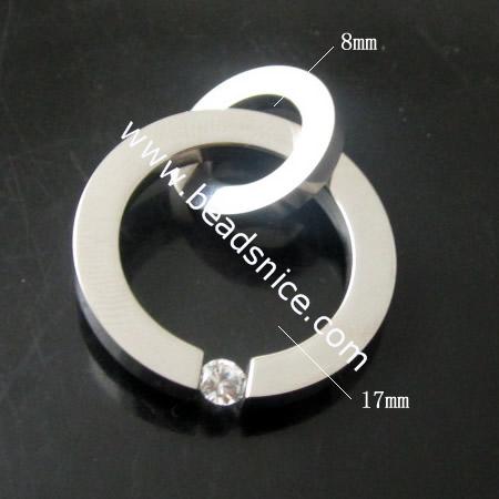 Stainless Steel Pendant Bail,17x3mm,8x2mm,
