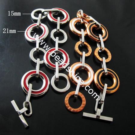Stainless Steel Bracelets,17mm,15mm,7inch,