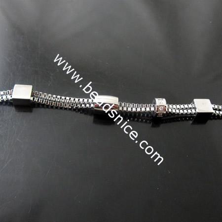 Stainless Steel Bracelets,10x2mm,7inch,