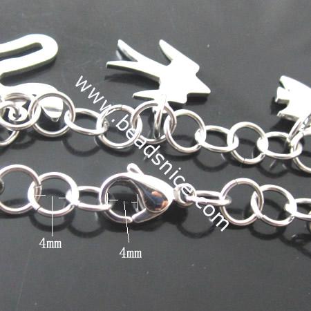 Stainless Steel Bracelets,4mm,6inch,
