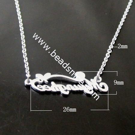 Stainless steel Necklace chain,26x9mm,17inch,