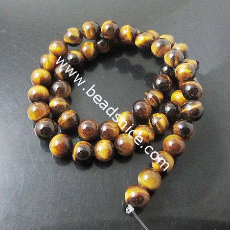 Tiger Eye Beads Natural,8mm,16inch,
