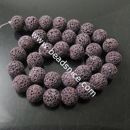 Lava Beads Natural,6mm,