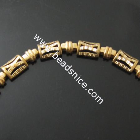 Brass Bracelet,12x9.4mm,3.5mm,7inch,