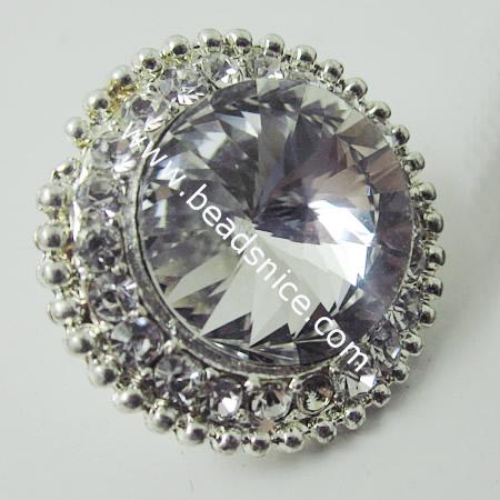 Rhinestone Button,21mm,