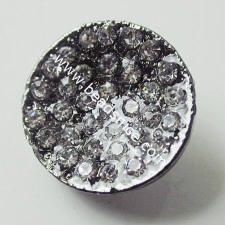 Rhinestone Button,16mm,