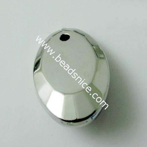 Acrylic Pendant,12X21mm，hole:1mm,Nickel-Free,Lead-Safe,