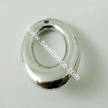 Acrylic Pendant,15X21mm，hole:1mm,Nickel-Free,Lead-Safe,
