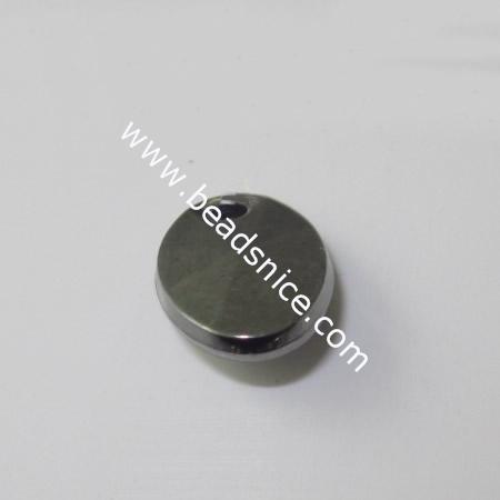 Acrylic Pendant,7mm，hole:1mm,Nickel-Free,Lead-Safe,