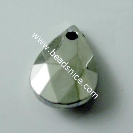Acrylic Pendant,14mm，hole:1mm,Nickel-Free,Lead-Safe,