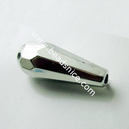 Acrylic Beads,7X18mm,hole:1.5mm,Nickel-Free,Lead-Safe,