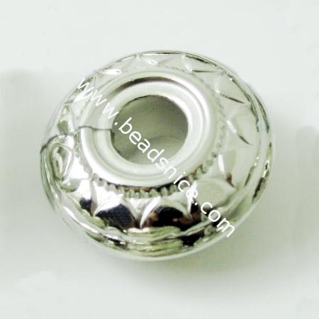 Acrylic Beads ,25mm,hole:8mm,Nickel-Free,Lead-Safe,
