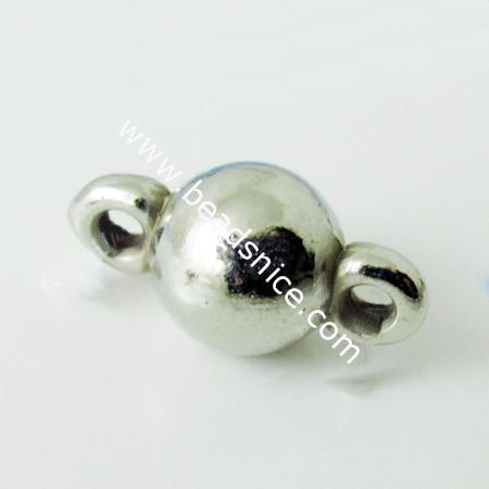 Acrylic Connectors/Link,6mm,hole:1.2mm,Nickel-Free,Lead-Safe,