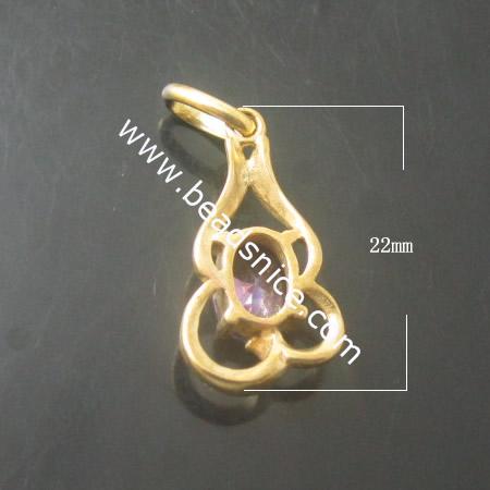 wholesale rhinestones pendant,calabash,lead-safe,nickel-free