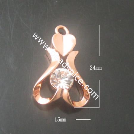 wholesale rhinestones pendant,lead-safe,nickel-free