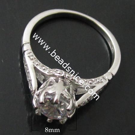 Srerling Silver Ring Base,7mm,inside diameter:15mm,