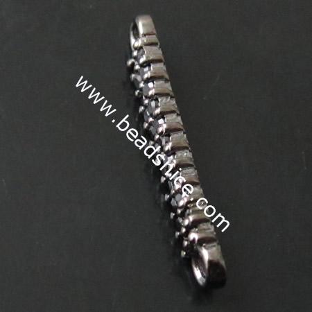 Sterling Silver Connectors,19X3mm,hole:1mm,