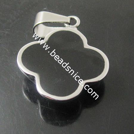 Stainless Steel Pendant Bail,21x21x6mm,