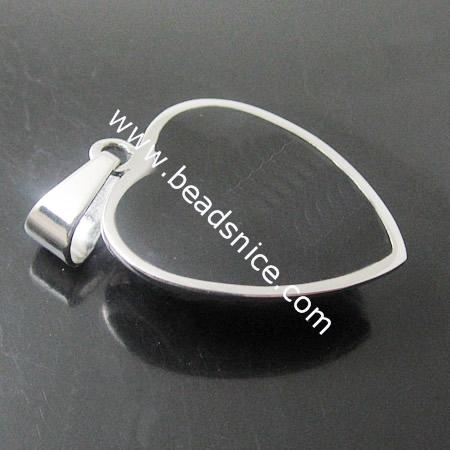 Stainless Steel Pendant Bail,24x22x7mm,