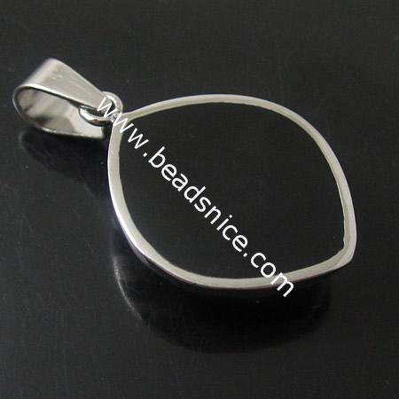Stainless Steel Pendant Bail,24x20x6mm,