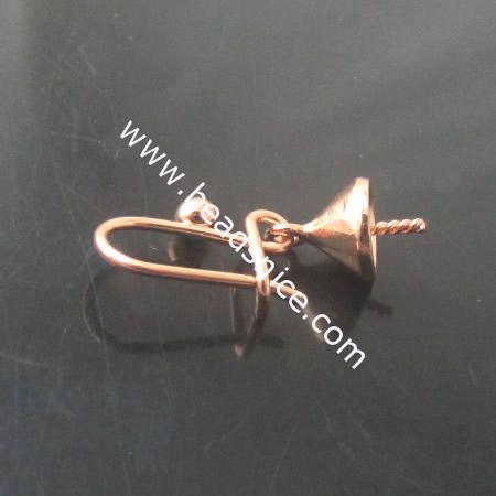 Hook earrings,brass