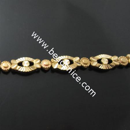 Brass bracelet,16x9x3mm,length:6.5 inch,nickel free,lead safe,
