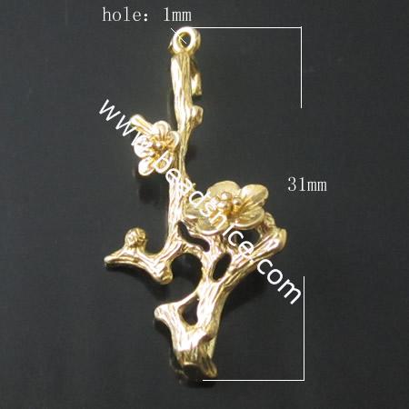 Bail,pinch style,brass,flower,many colors available,