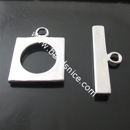 Brass Toggle Clasp,17X13mm,22X7.5mm,Nickel-Free,Lead-Safe,
