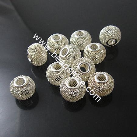 Iron Beads,16mm,Hole:5mm,Nickel-Free,Lead-Safe,