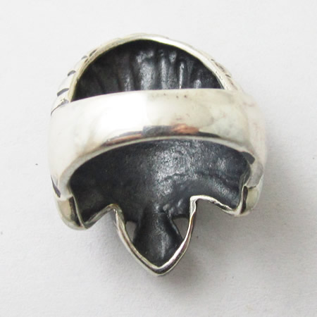 Sterling Silver Finger Ring,30X24mm,inside diameter:20mm,