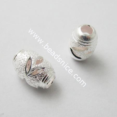 925 Sterling Silver Stardust Beads,9mm,hole:2mm,