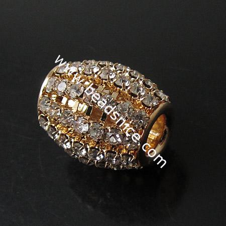 Rhinestone Beads,13X16mm,hole:5mm