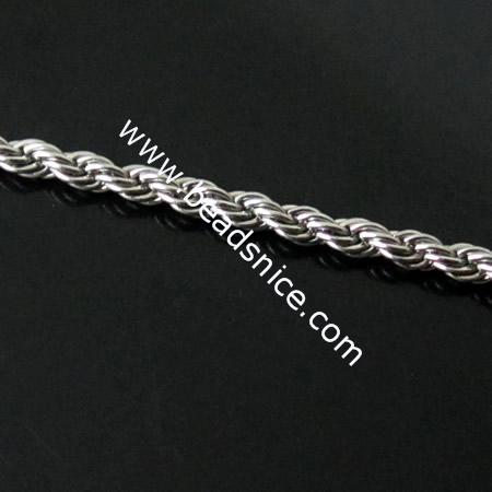 Stainless Steel Rope Chain,1mm,