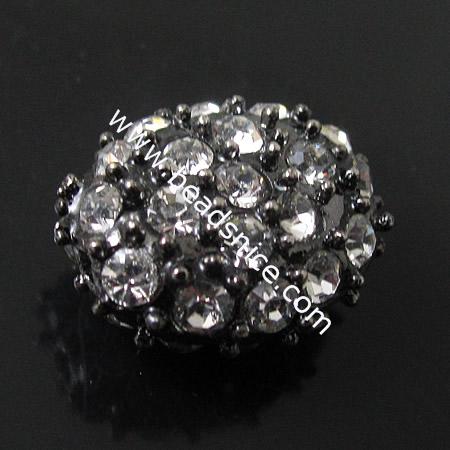 Rhinestone Beads,13X16mm,hole:1mm
