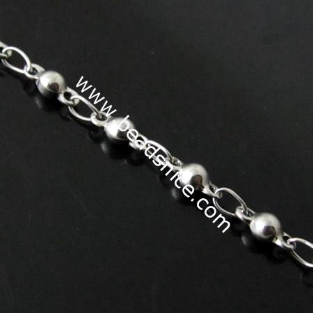 Stainless Steel Chain,3.5X3.5X7.8mm,