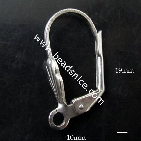 Stainless Steel Earring Finding,19X10mm,