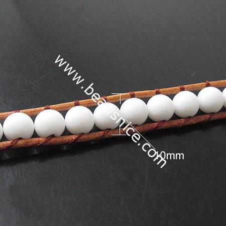Wrap Bracelets Beautiful Agate Bracelets Stainless steel Wrap Bracelet on Natural Light brown Leathe,width:10mm,13.5nch