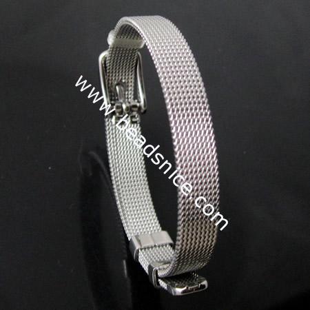 Stainless Steel Bracelets,0.4mm，14X14X210mm,